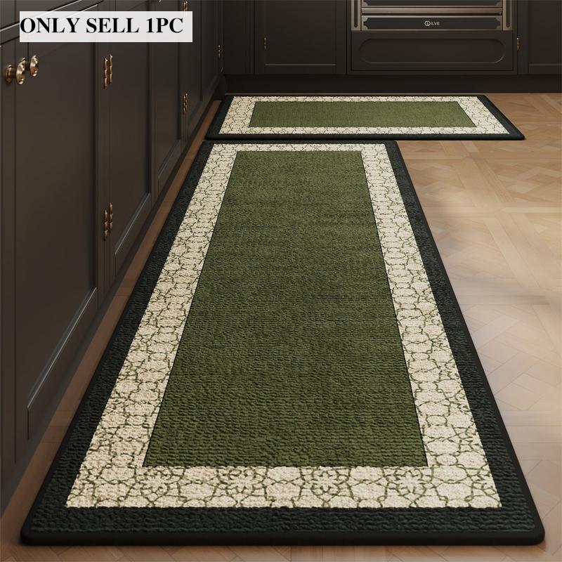 Kitchen Rug Anti-slip Stain-resistant Wear-resistant Foot Mats Solid Color Carpet Long Size Rugs Home Decor Alfombra De Cocina