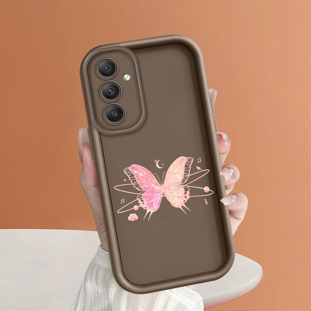 Soft Silicone Square Ladder Printing Pattern Phone Casing Full Cover Camera Shockproof Protection Rubber Case for Samsung