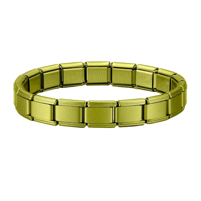 Braccialetti Charm Italiani Fai da Te Catena di Base Bracciale in Acciaio Inossidabile Moduli Assemblati Versatili Regalo Ideale 9mm Universale Dropshipping