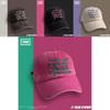 Stylish Ins Pink Embroidered Baseball Cap For Unisex Streetwear In Spring And Summer