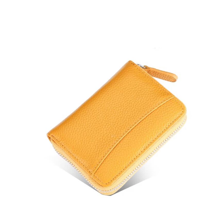 Кожаный кошелек на молнии и держатель для карт
