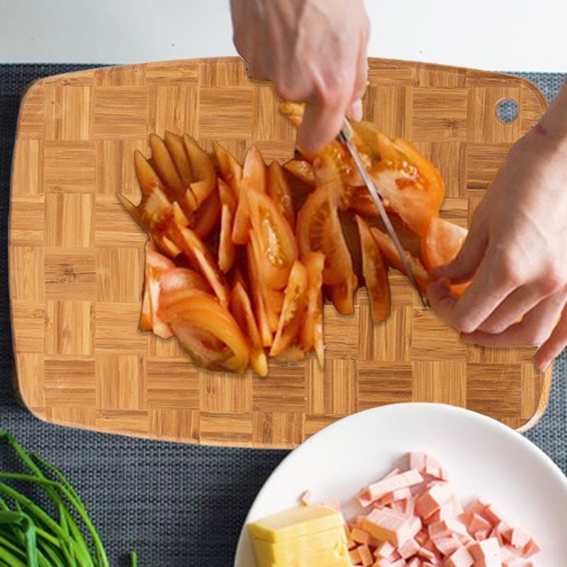 High Quality Nature Wood Seamless Stitching End Grain Kitchen Food Chopping Cutting Board for Meal Prep and Charcuterie Serving