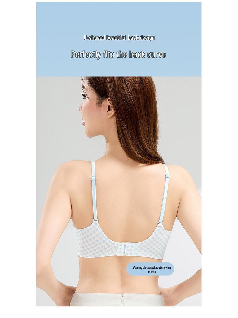 Seamless Women's Bra: Small Chest, Lightweight, Comfortable, Wire-Free, Breathable Cup, Extra Padding for Summer.