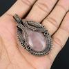Rose Quartz Jewelry, 999 Copper Wire Wrapped Pendant Handmade Gemstone Jewelry, Gifts For Wife Brand New Pendant