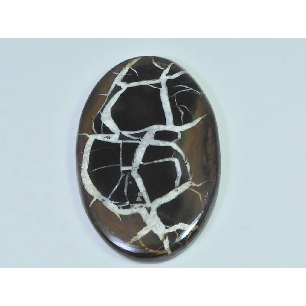 110Cts.Natural Septarian Gronates Oval Cabochon Loose Gemstone 32X53X05 MM D-544