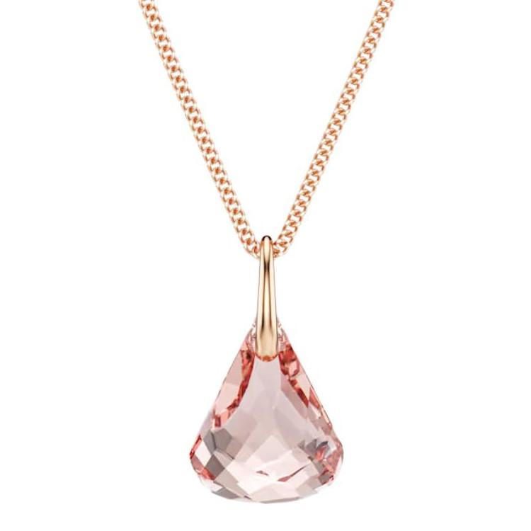 Swarovski Lunar Personalized Water Drop Design Necklace Unisex necklace Pink 5734676 Box (Random Color)