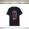 Mens Loose Fit Cotton T-Shirt With Graphic Print Casual Short Sleeve Tee