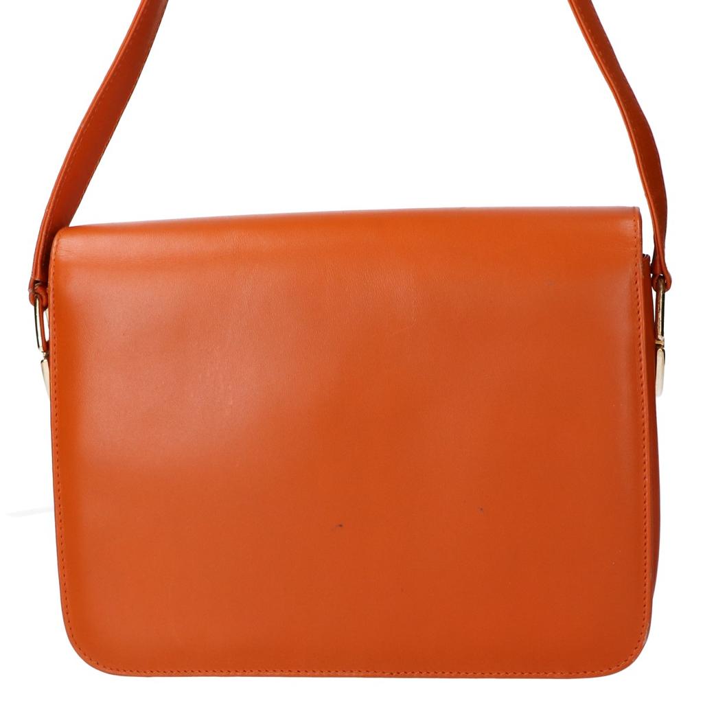 GIANFRANCO LOTTI leather Shoulder bag OrangeUsed