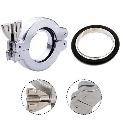 304 Stainless Steel Vacuum Clamp Kit KF16 KF25 KF40 KF50  Rubber Bracket