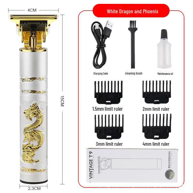 Buddha Kopf T9 Retro Elektrischer Haarschneider mit Schnitzmesser