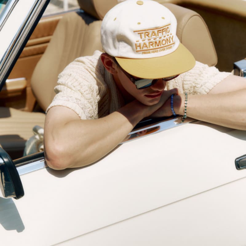 

TRAFFIC HARMONY TRAFFIC LANE logo TRUCKER HAT_YELLOW Yellow