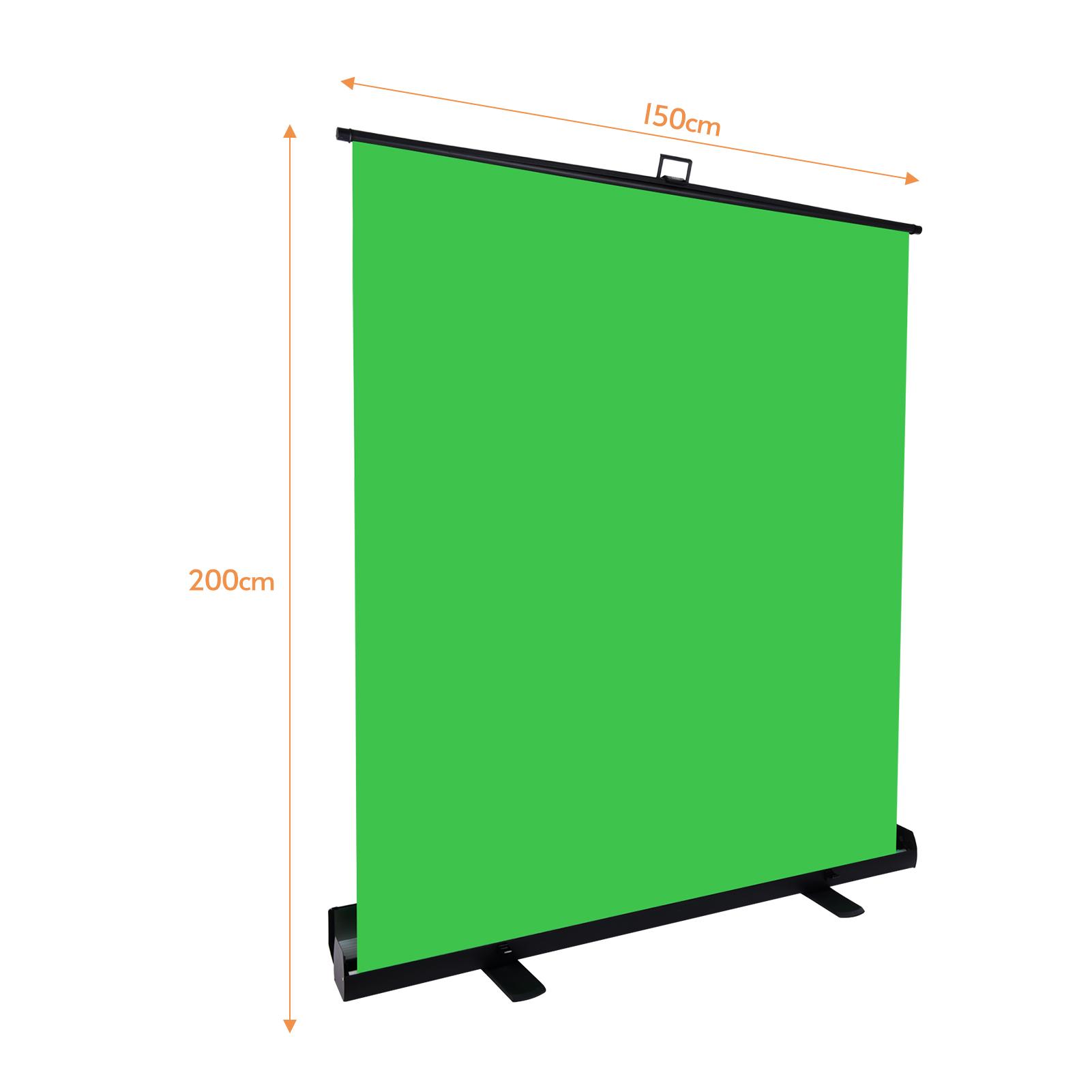 

Andoer Портативный растяжимый хромакей Фон 1,5 * 2 м Подтягивание Стиль Морщины Стойкий Зеленый