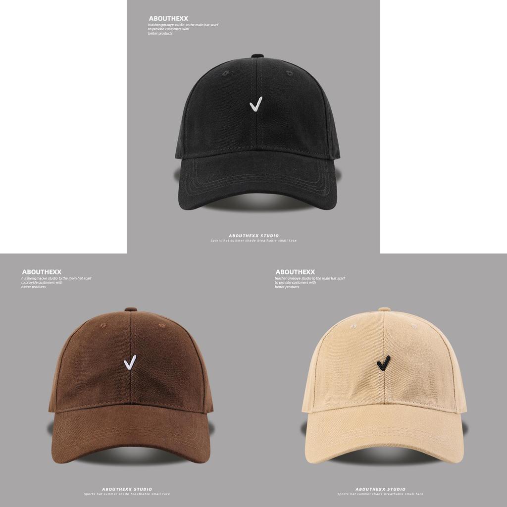 Cotton Baseball Cap With Embroidered Letters For Casual Outdoor Summer Wear