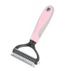 Pet Dog Cat Fur Hair Knot Cutter Rake Hair Removal Comb Brush Grooming Toolpink S