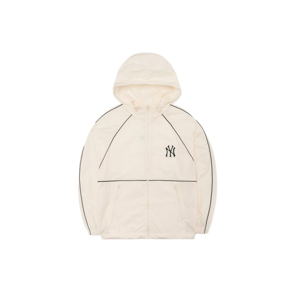 New MLB Windproof Windbreaker Jacket Unisex Cream 3AWJB0521-50CRS