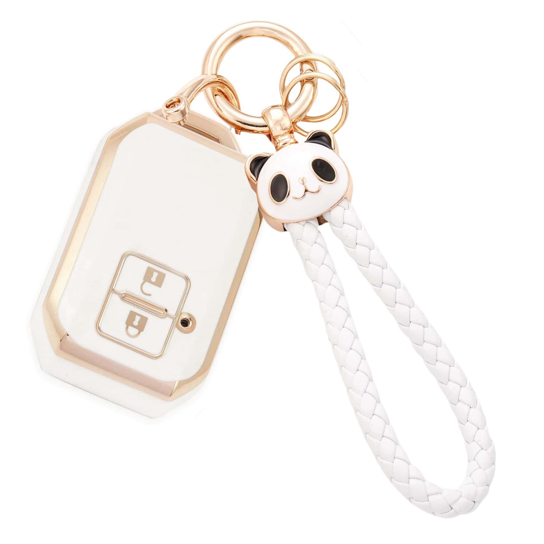 

HOYZE Чехол для ключа Spacia, Совместим с Suzuki Spacia Custom, Flare Wagon, Чехол для ключа, Solio Key Case белый