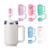 5Pcs Silicone Straw Covers Cap for Stanley 30&40 Oz Flower Straw Toppers 10mm Dust-Proof Caps Tumbler with Handle