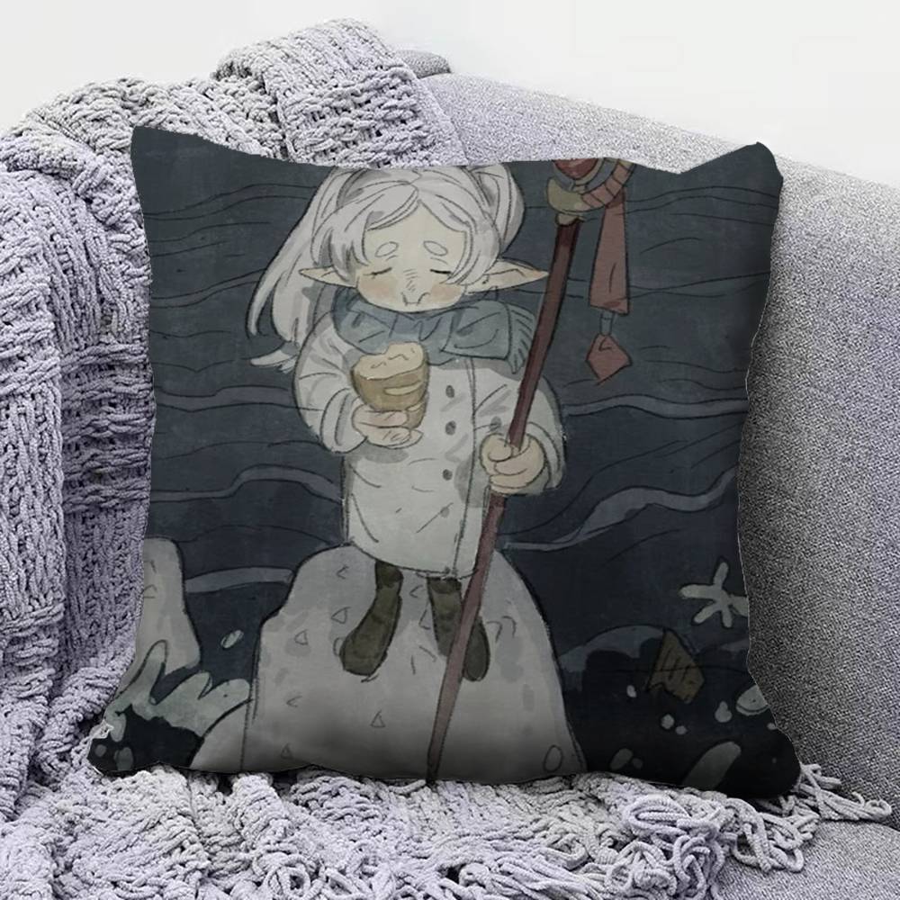Frieren Memes Funny  Home Sofa Cushion Covers and Aecorative Custom Pillow Covers