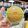Cross-Border Decompression Burger Keychain - Fun Toy for Kids' Bags & Car Keys