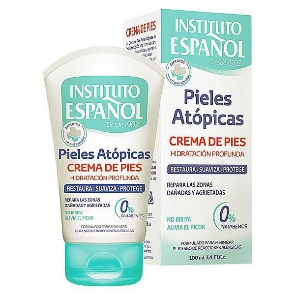 Crème hydratante pour les pieds - Instituto Español - 100 ml - Peaux atopiques - Peaux sensibles - Peau sèche