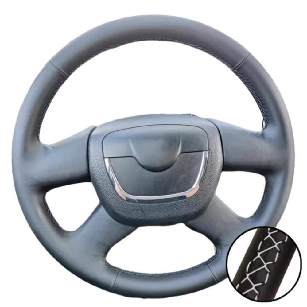 Hand-Stitched Wear Resistant Artificial Leather Citigo 2011-2012 Steering Wheel Cover For Skoda Octavia 2009-2013