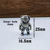 Diver Figurine Brass Knife Beads Edc Diy  Woven Bracelets Lanyard Pendants Accessories Outdoor Tool Hangings Charms Gift