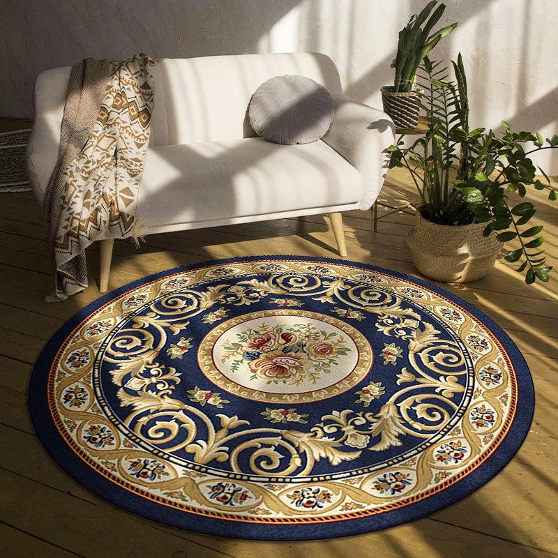 Moroccan luxury Round Carpet Living Room Decoration Large Area Rugs for Bedroom Home Rocking Chair Floor Mat Washable Nordic Rug