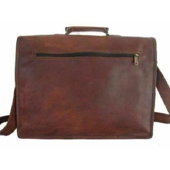 Tasche Schulter Business-Aktentasche Laptop Handgefertigt Herren-Ledertaschen Umhängetasche