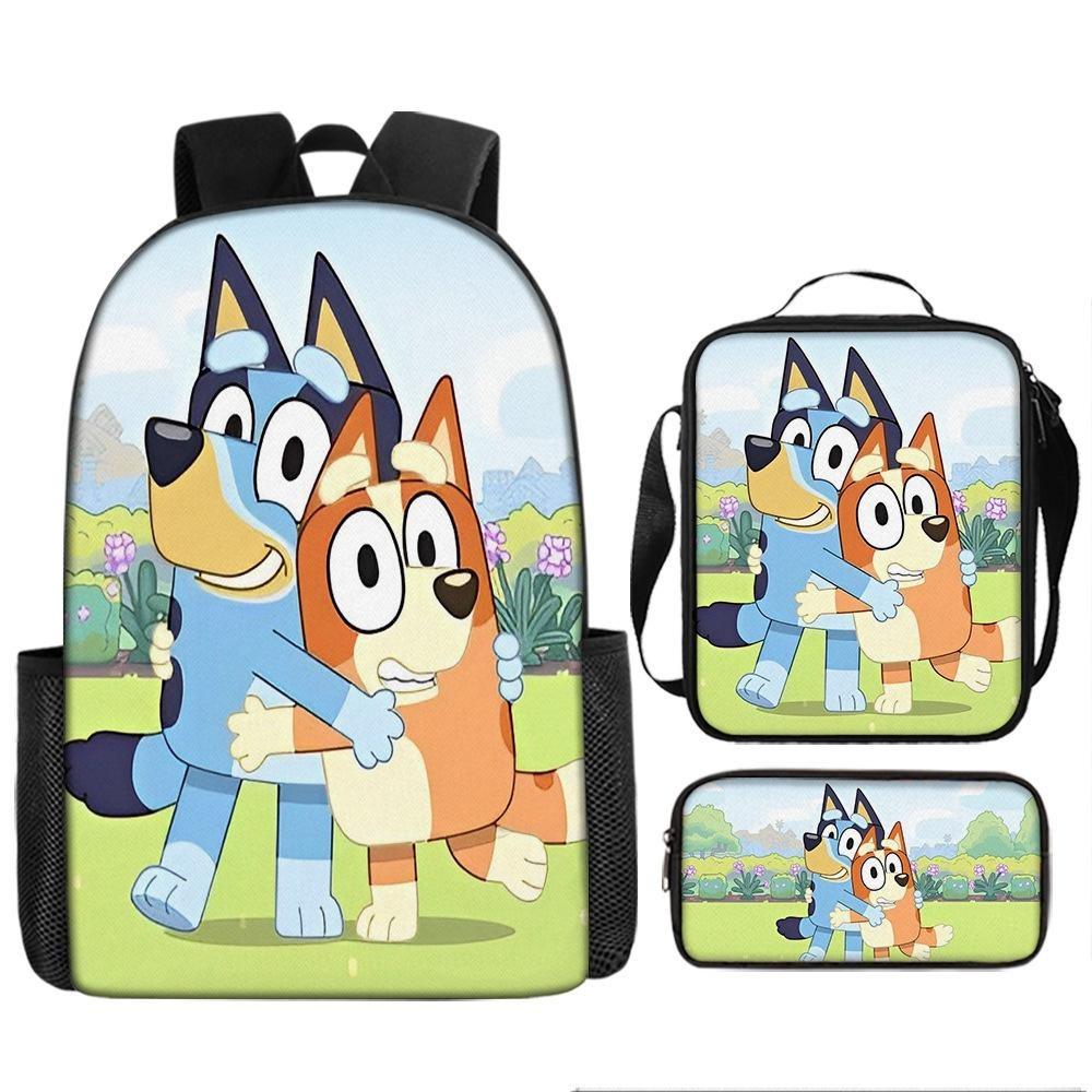 New Bloy Dog Cartoon Elementary School Bag Pencil Bag Pattern Diversified Backpack