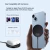 Aluminum Alloy 15W Ultra-Thin Magnetic Wireless Charger, QI Fast Charging Compatible