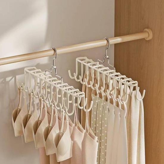 Suspender Hanger Underwear Vest Organizer Hook Strong Load-bearing Multifunctional Wardrobe Hanger with Multiple Hooks