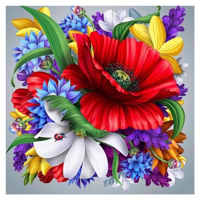 DIY 3D Diamond Painting Flowers Embroidery Cross Craft Stitch Home Decor