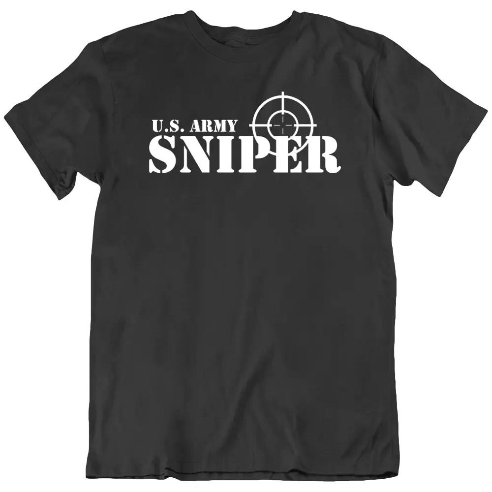 Military, Sniper Gun Army Special Force American Rifle T Shirt Tee Gift New XXL