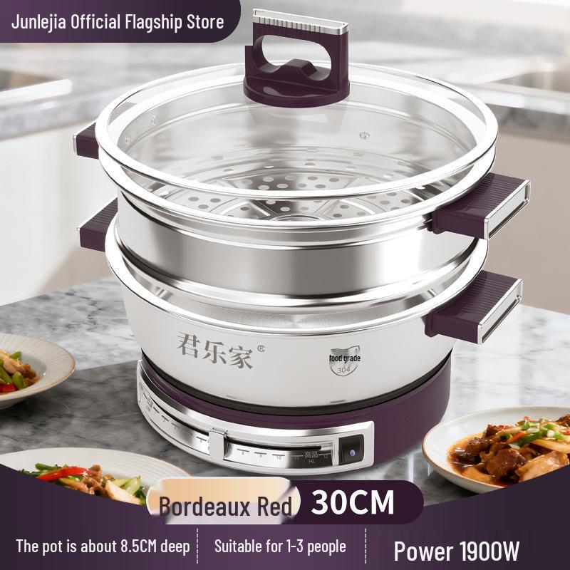 304 Stainless Steel Non-Stick Electric Griddle & Multi-Functional Frying Pan