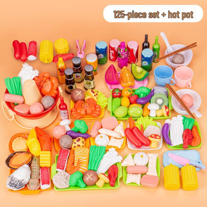 Kids' Pretend Play BBQ Set: Grilled Meat & Skewers Kitchen Toy