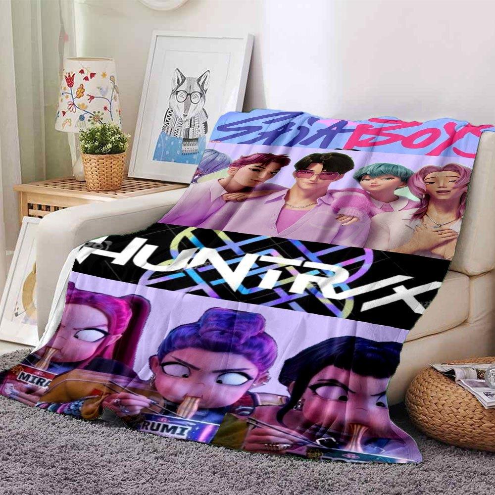

1pc Hunter X Kopo group - Themed Flannel Blanket - Suitable for Bed, Home Decor, Graduation Gifts, Easter, Back to School, ChristmasA37 80cmx120cm(31inx47in)