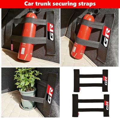 For Car Interior Organizer Back Rear Trunk Storage Mesh Fixed Straps GR MN Corolla Yaris Aygo Prius RAV4 Crown CHR Camry