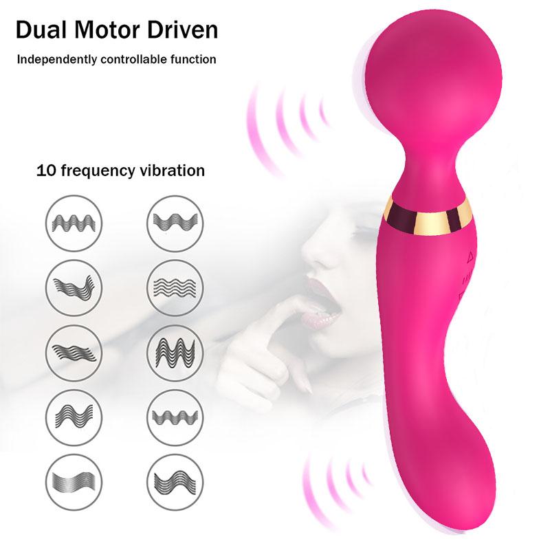 AV Shocking Vibrator для женщин с двойной головкой для интенсивного удовольствия и чувственного массажа Вибрадор