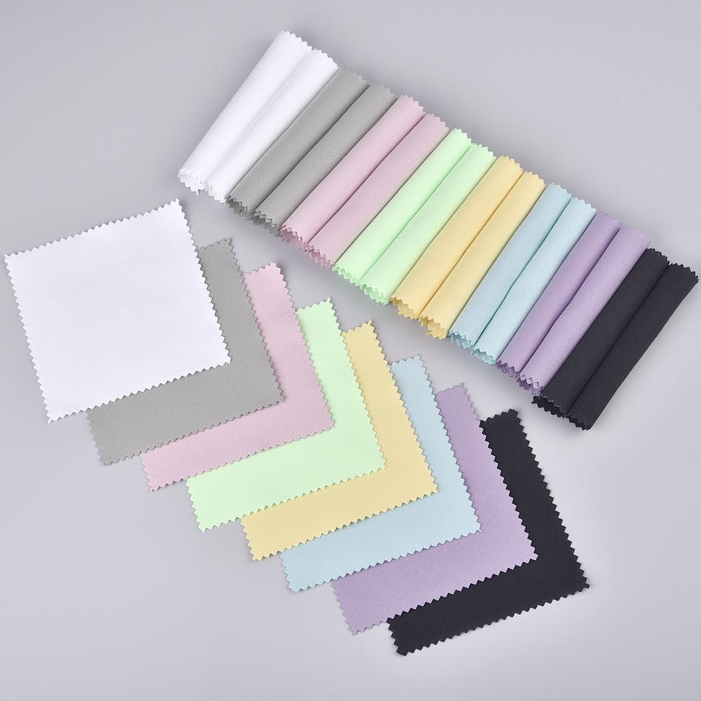 50pcs 8x8cm Silverware Polishing Cloth Jewelry Cleaner Cloth Wipes For Silver Gold Platinum Cleaning Keep Coin Ring Clean Shiny