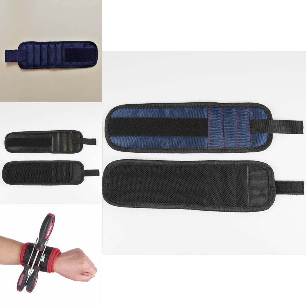 Magnetic Wristband Toolkit Belt Scissor Screw Holder Tool Storage Wrist Bracelet