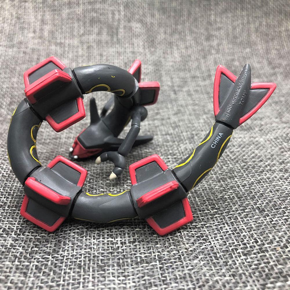 Cartoon Anime Black Green Rayquaza 7cm Big Size Pokemones Action & Toy Figures Collection Model For Children