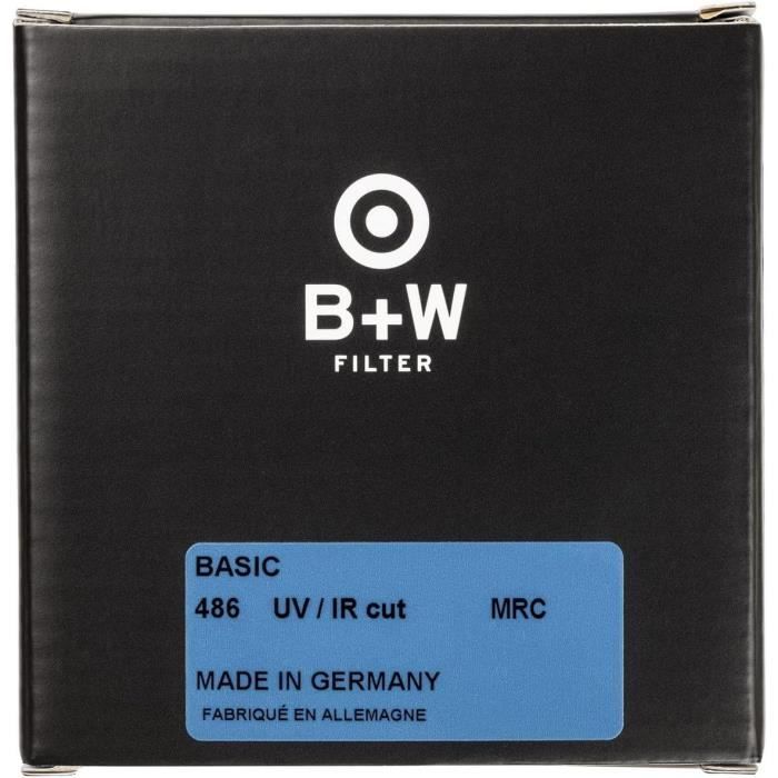 Filtre uv-ir cut 486 mrc basic - bw - 39mm - verre optique - bloque uv et ir - transparent