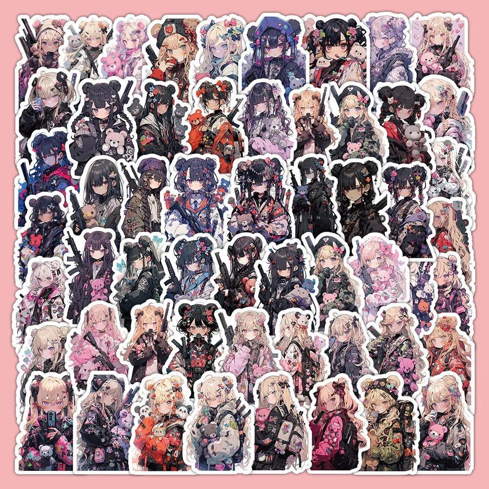 60 Sheets Bear Stickers for DIY Decoration One Size фиолетовый