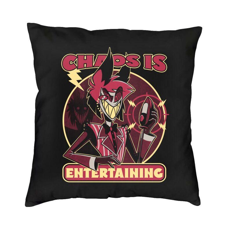 Hazbins Anime Animation Hotel Square Pillow Cover Decoration Cushion Cover Throw Pillow For Car Double-Sided Printing