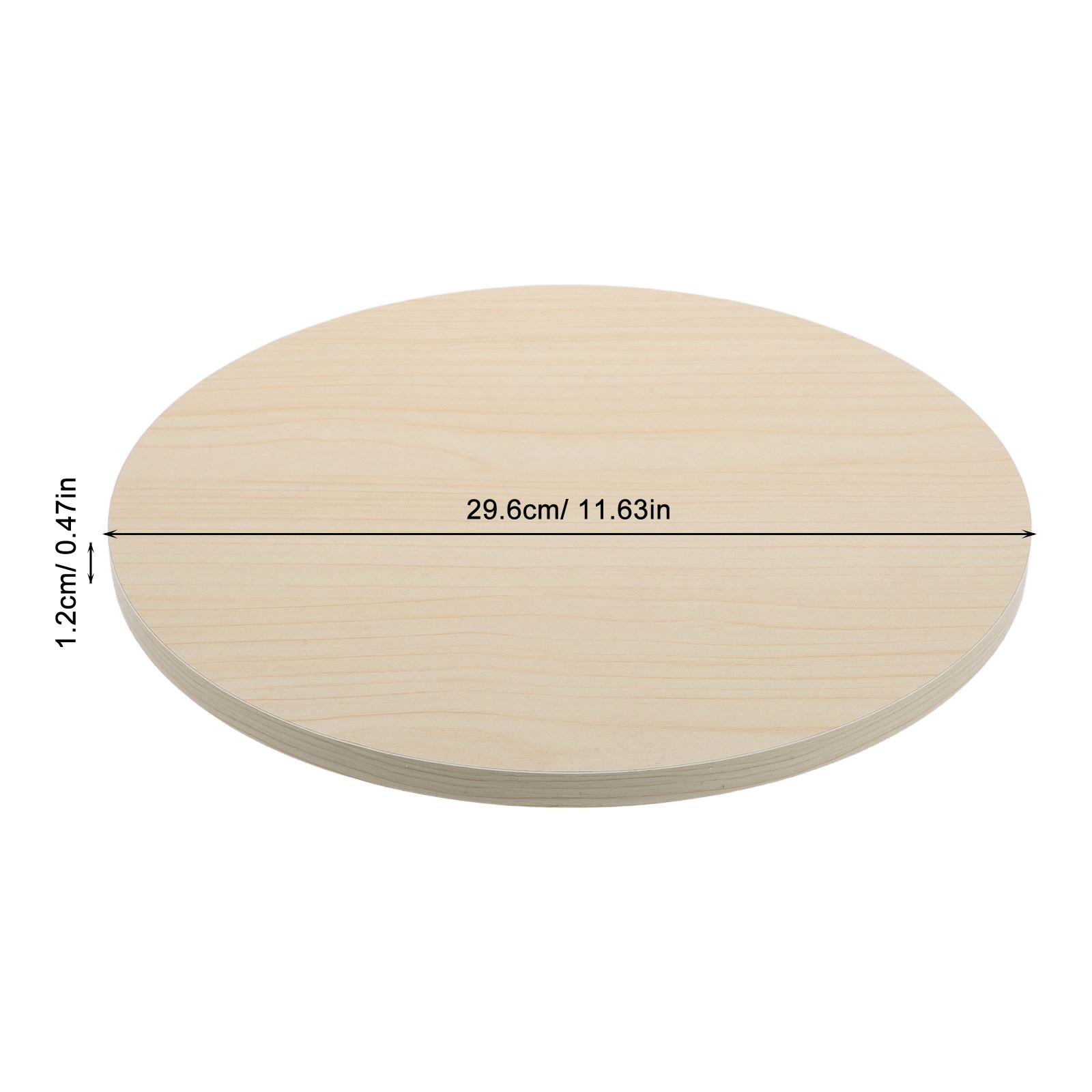 Round Wooden Table .6 Thick Rustic Coffee Tabletop Replacement Small End Table Wood Top Easy Assembly Hotel Tabletop