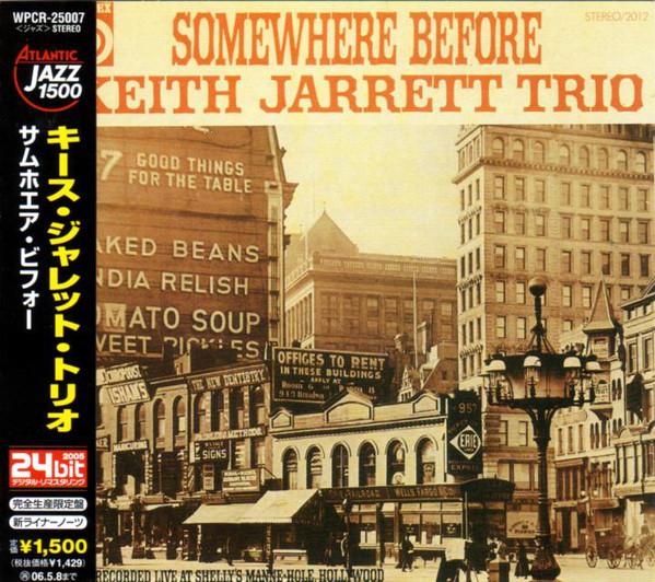 

CD KEITH JARRETT TRIO - Somewhere Before WPCR25007 Atlantic 2005 Japan ObiJazz Used