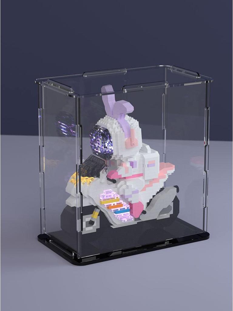 Mekensm M5-M6 Astronaut Train Building Blocks - Luminous Micro Particle Model for Students & Adults