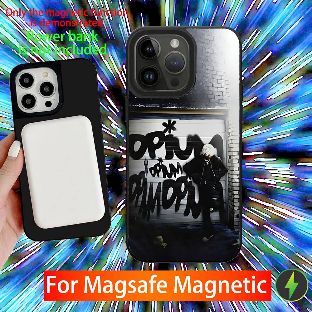 

O-Opium Ken Carson Phone Case For iPhone 16,15,14,13,12,11,Pro,Max,Plus,Mini,SE New Magsafe Magnetic Wireless Charging iPhone14promax