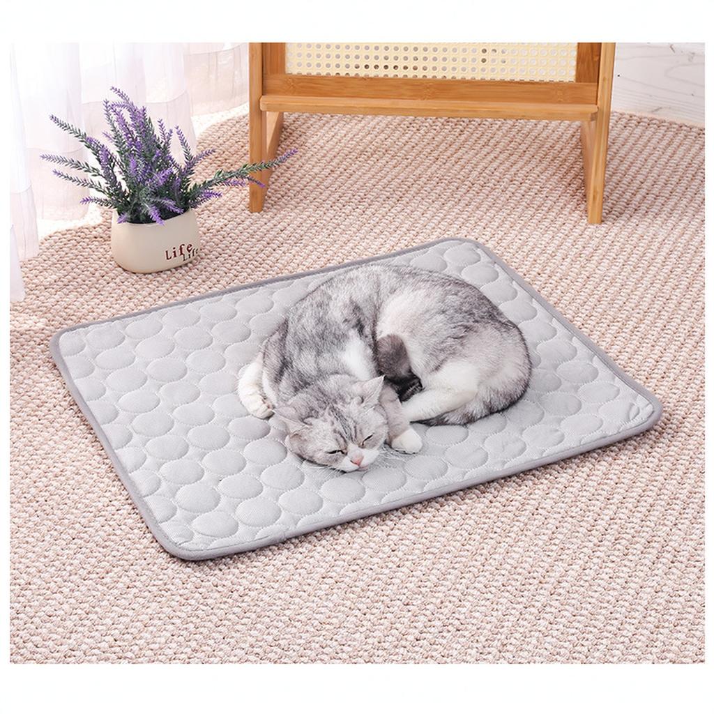Summer Pet Mat Ice Silk Pad for Dogs Cats Breathable Sleeping Bed