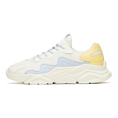 Life Collection Abrasion Resistant Slip Resistant Low Top Sports Casual Shoes Women's White Blue Yellow 922048820-7
